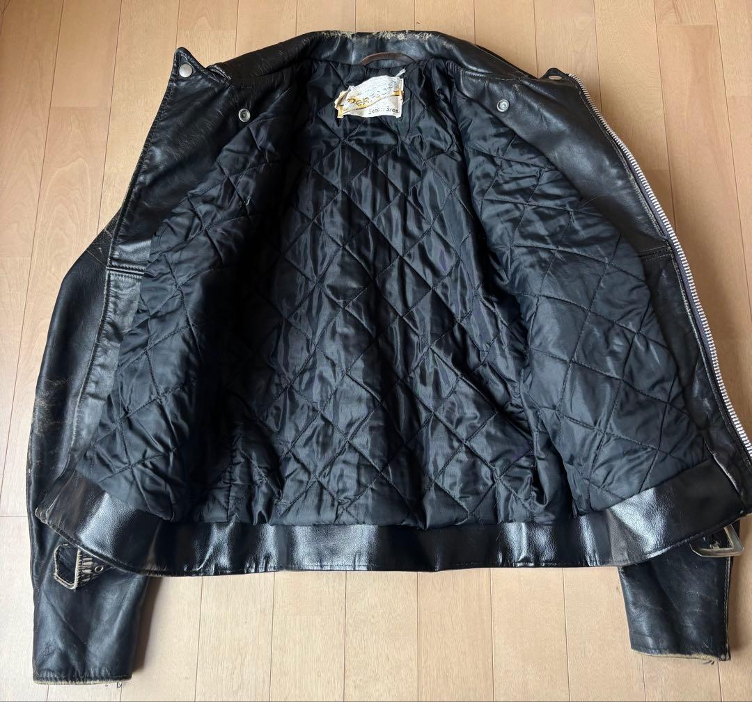 70s Schott 牛タグ usa製 ワンスター ライダースジャケット