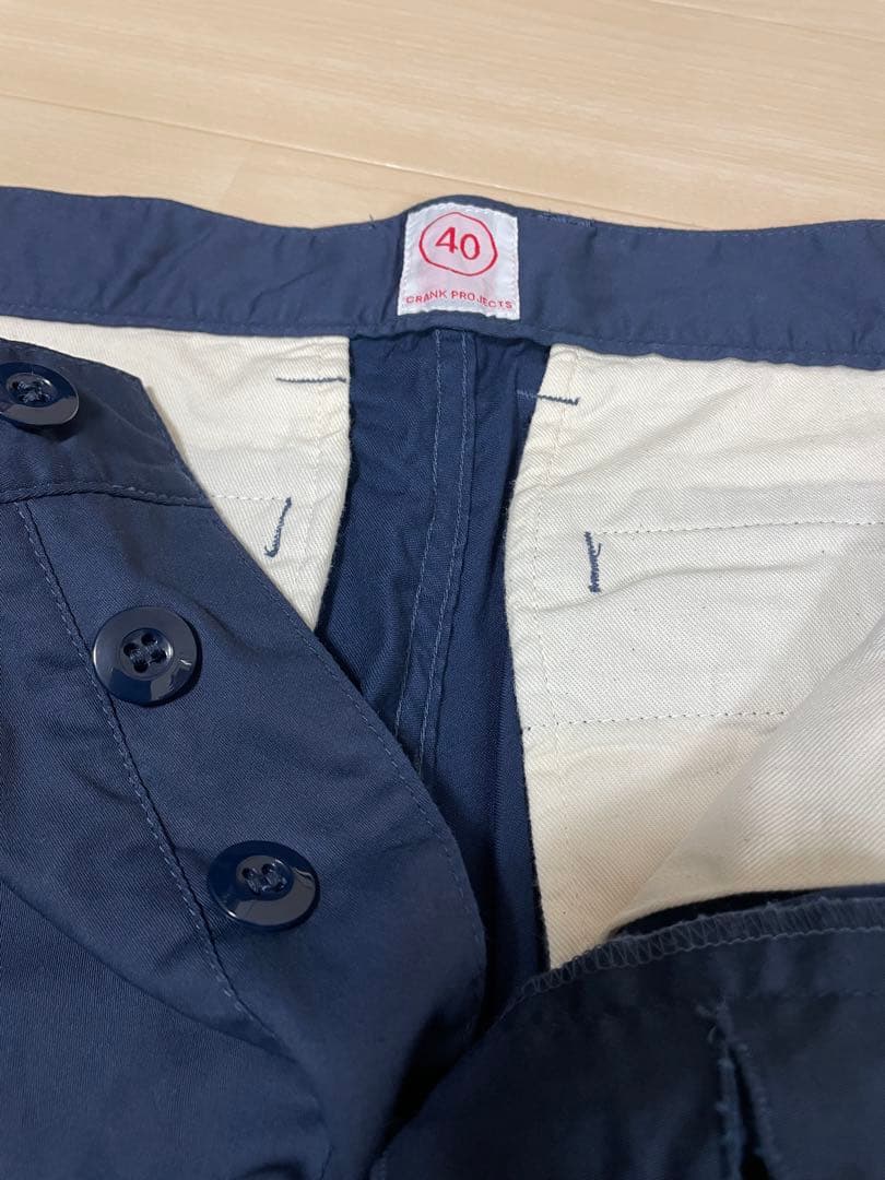 も*し様 FAT501S スピナーベイトコットンサテンファットパンツ　ネイビー
