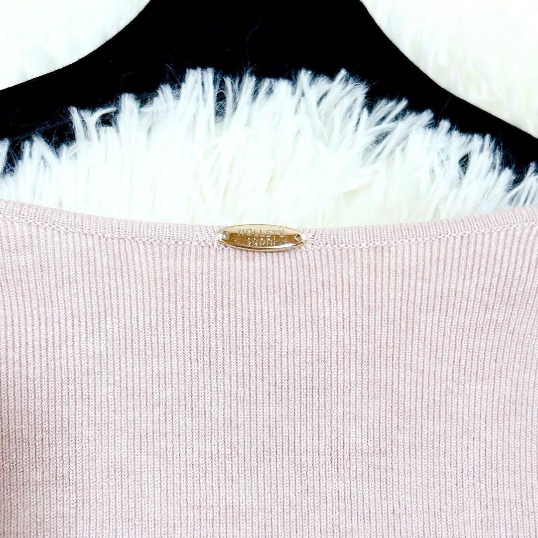 24aw✨ノーリーズ《手洗い可能》ラメ総針Vネックコクーンワンピース　M 現行