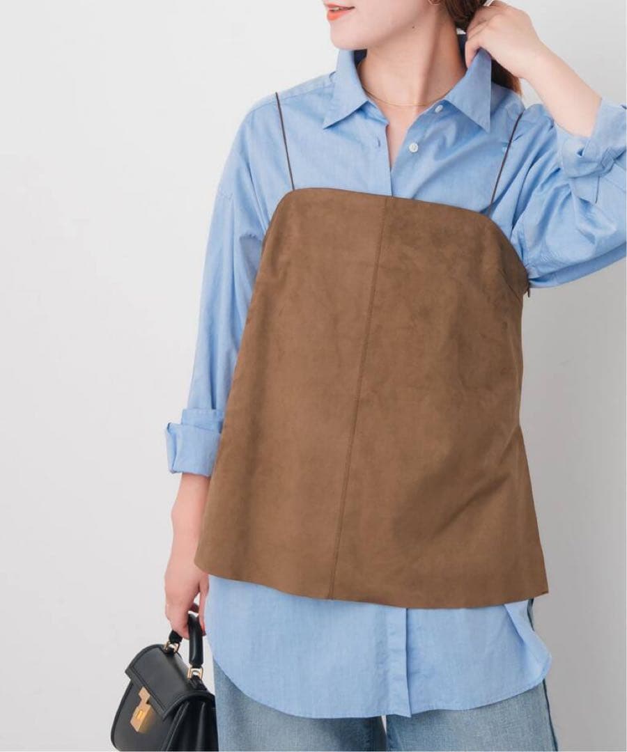 【今季完売商品】Spick&Span フェイクスエードキャミソール