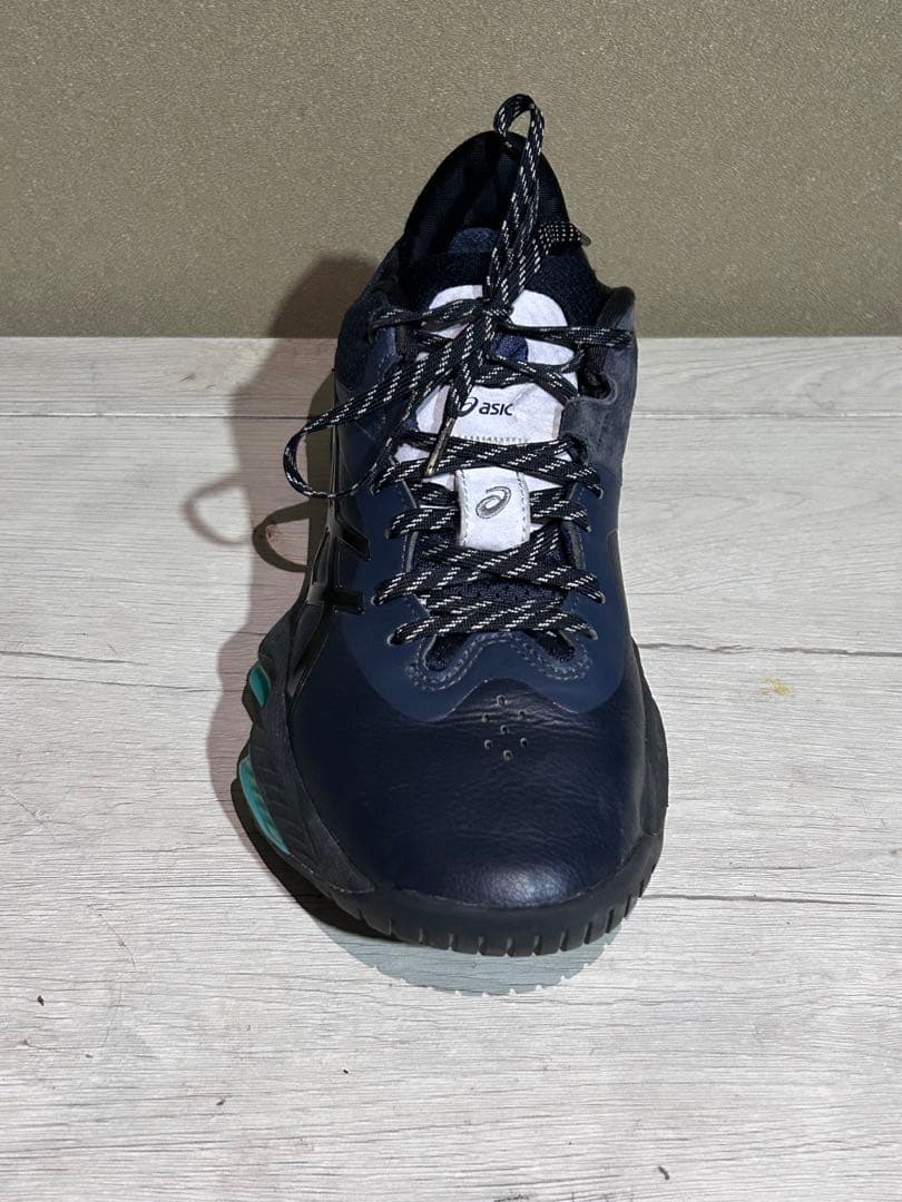 ASICS バスケットボールシューズ ネイビー/オレンジ