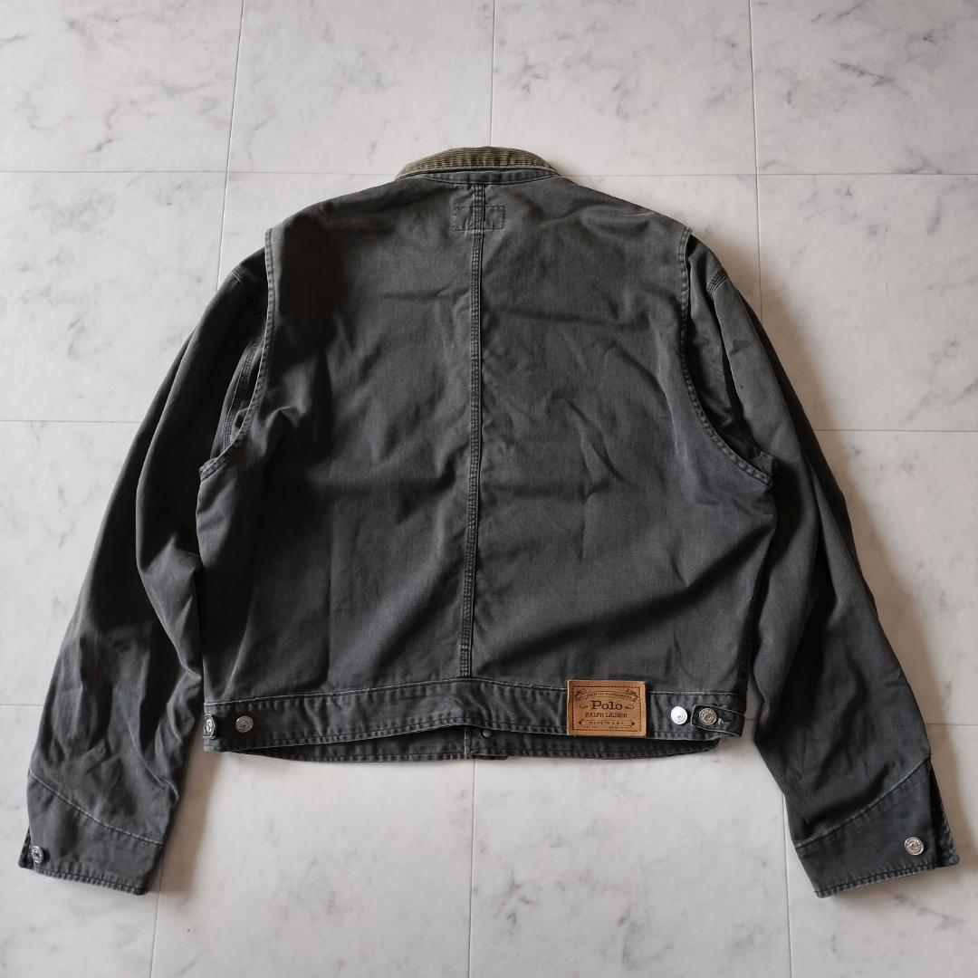 希少 80s 90s ポロカントリー デニムジャケット L チャコール　旧RRL