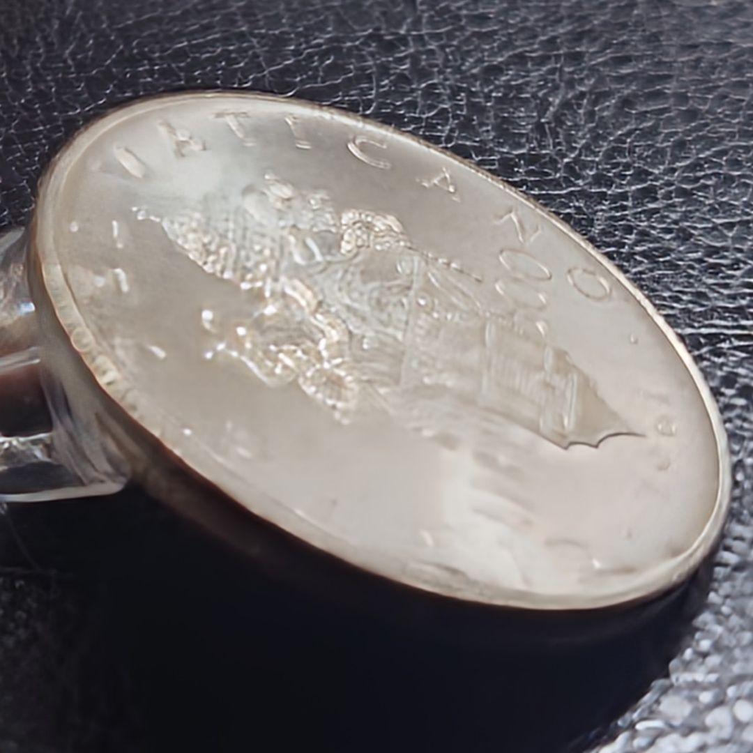 1958年 バチカン市国銀貨 500リラ ピウス12世教皇銀貨silver835