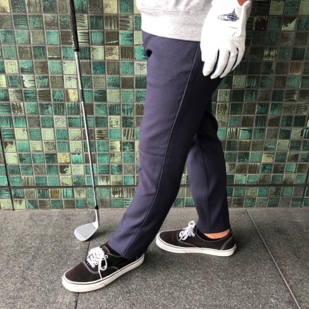 Lee×BEAMS GOLF 別注プレストパンツ ネイビー Mサイズ