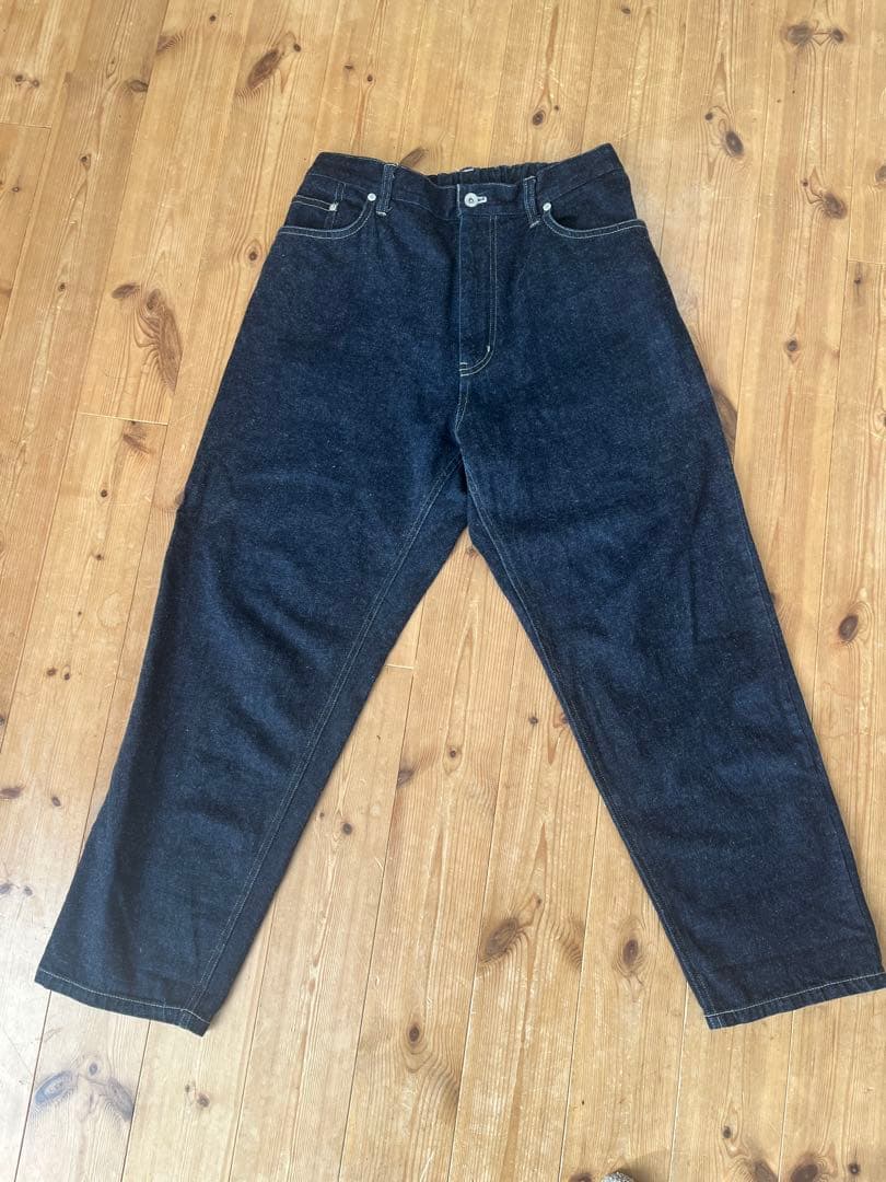 【UpcycleLino】デニムワイド5ポケットパンツ　confect