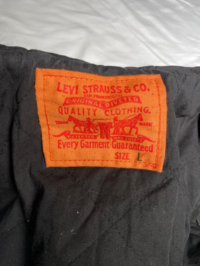 LEVI'S vintage ブラックデニムジャケット パーカー グランジ