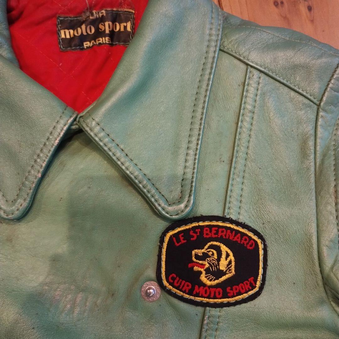 www. vintage 70s france グリーン ライダース