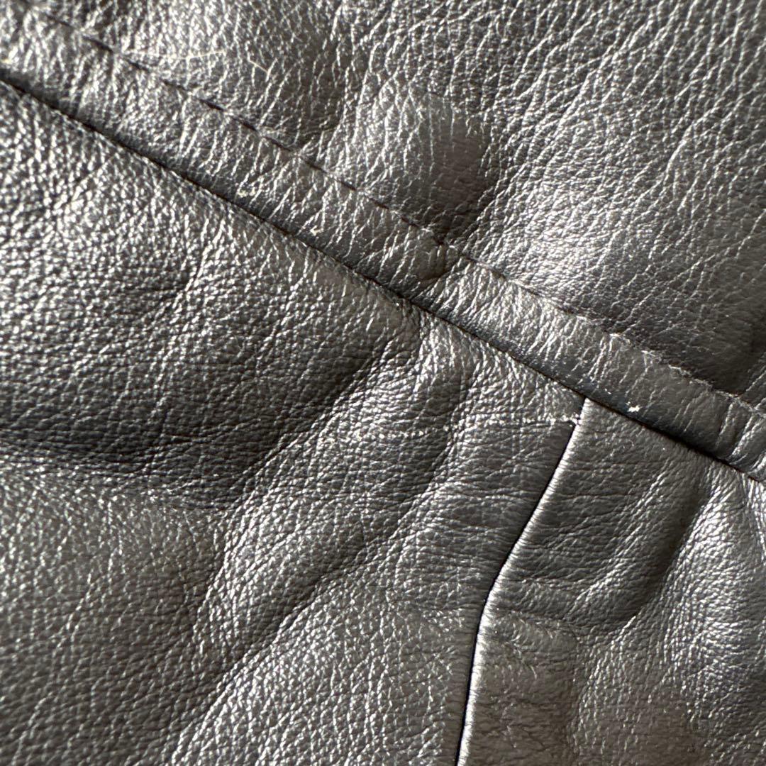 ジャケット・アウター 90sOLD GAP GENUINE LEATHER BLACK JACKETM