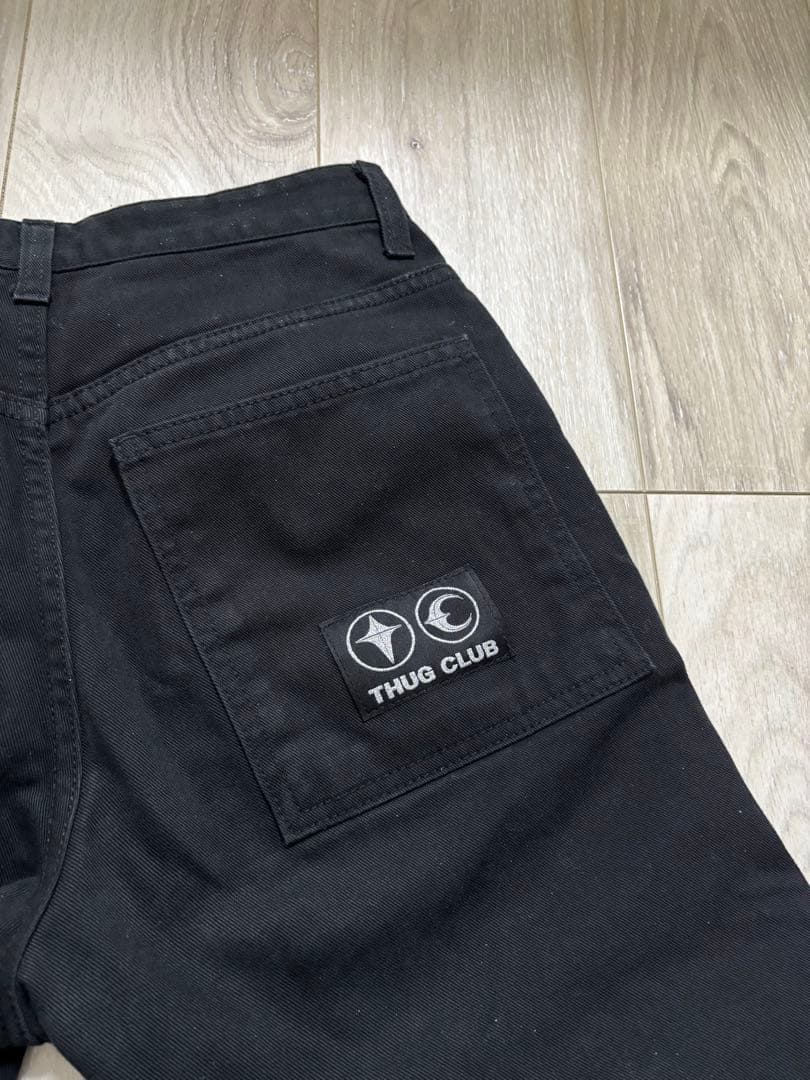 THUG CLUB ブラック ワークパンツ　サグクラブ　正規品