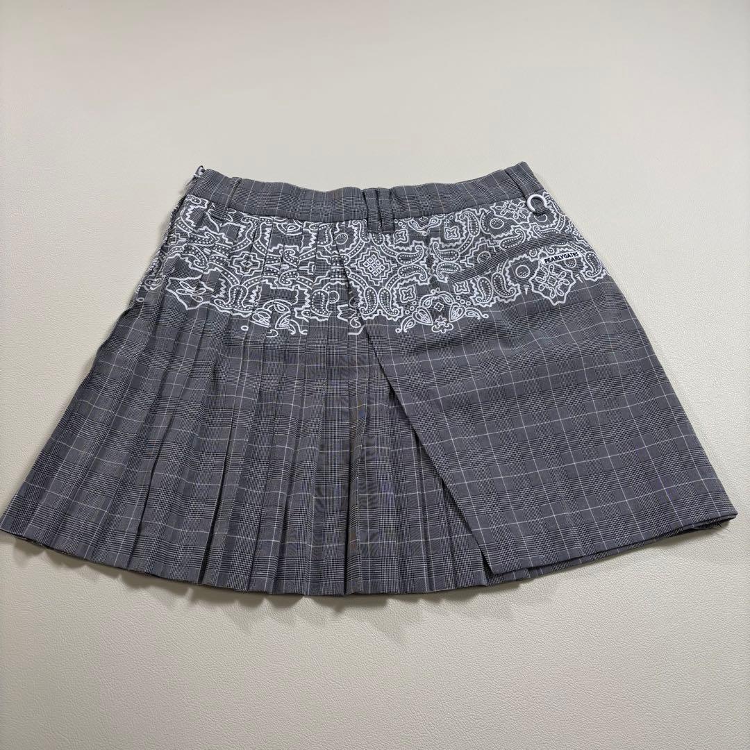 ✨美品✨ パーリーゲイツ プリーツスカート 総柄 チェック ゴルフウェア
