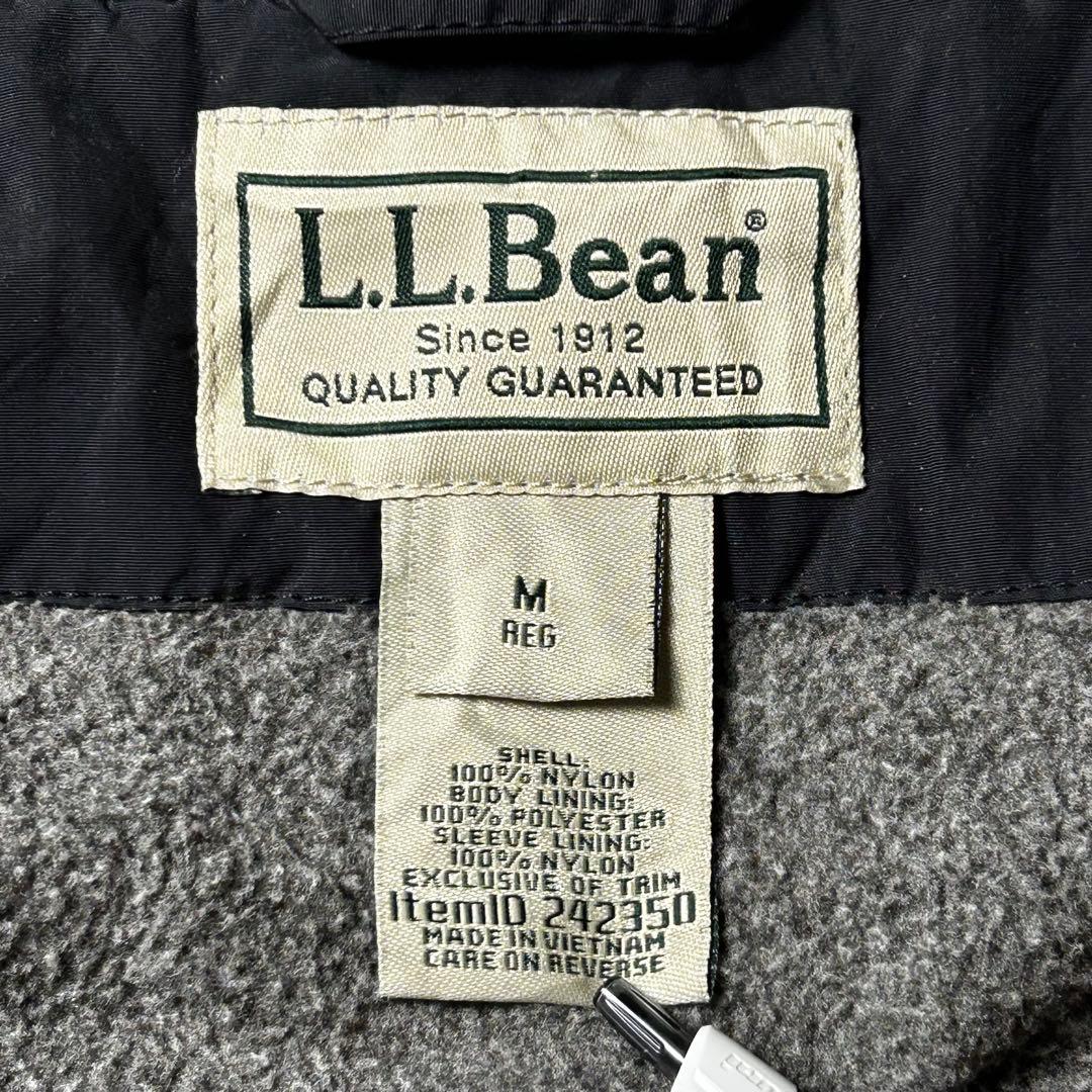 00s LLBEAN ウォームアップジャケット シェルジャケット 企業物 黒 M