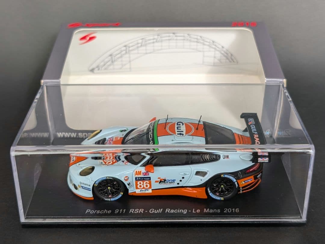 スパーク 1/43 ポルシェ 911 RSR Gulf Racing 2016