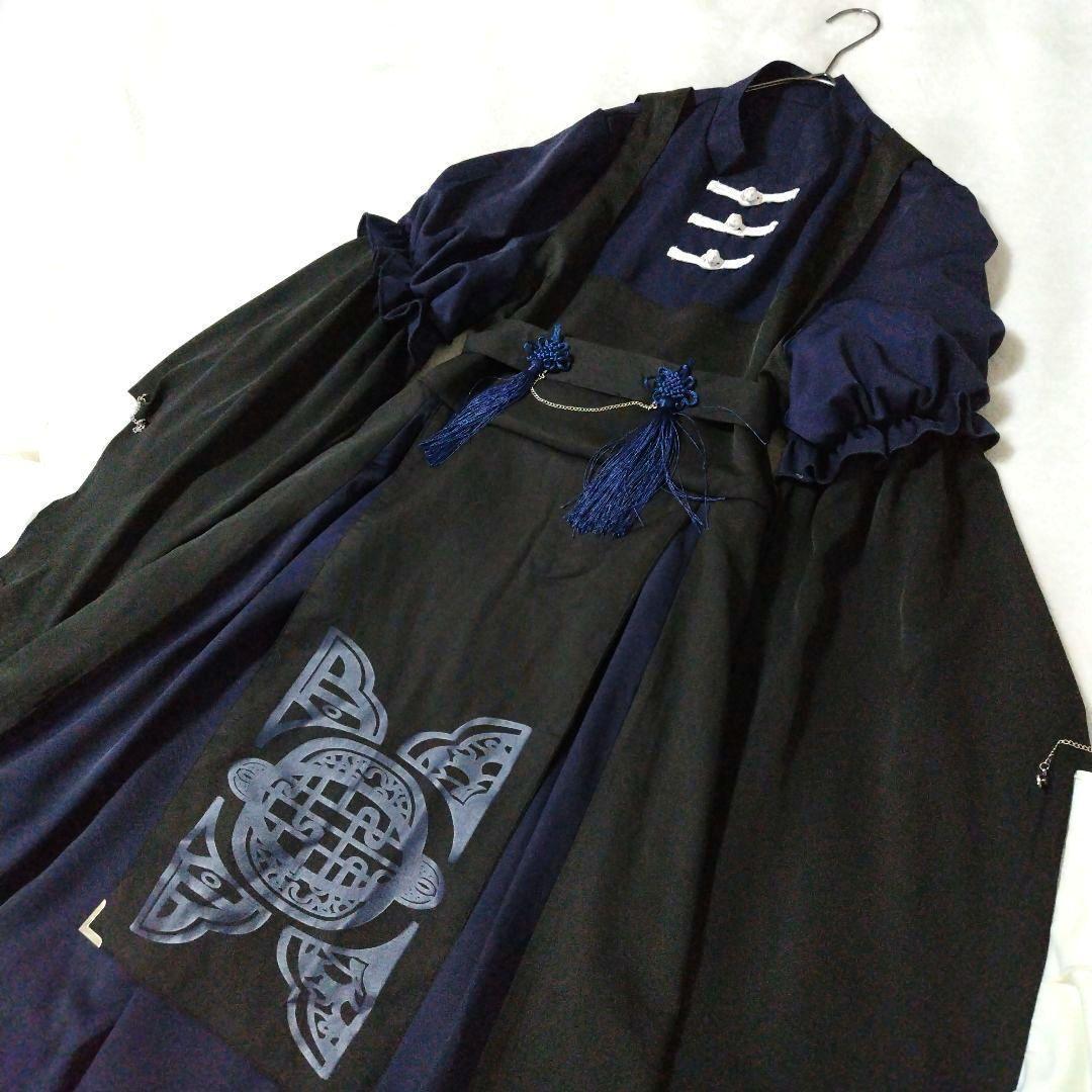 フェイバリット　イロイロ　たっぷりフリルのキョンシーワンピース　チャイナ　中華