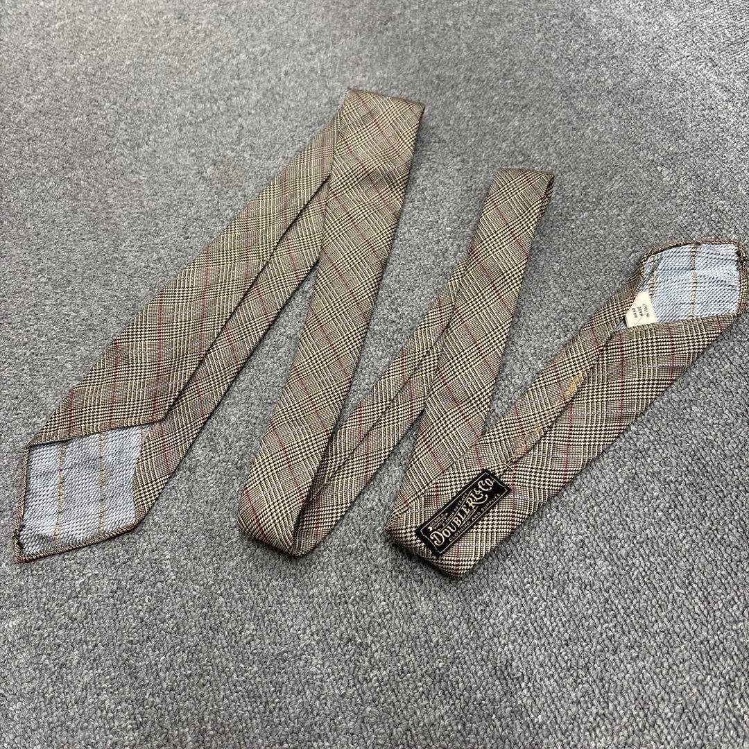 RRL ダブルアールエル ハンドメイド ネクタイ　チェック　シルク