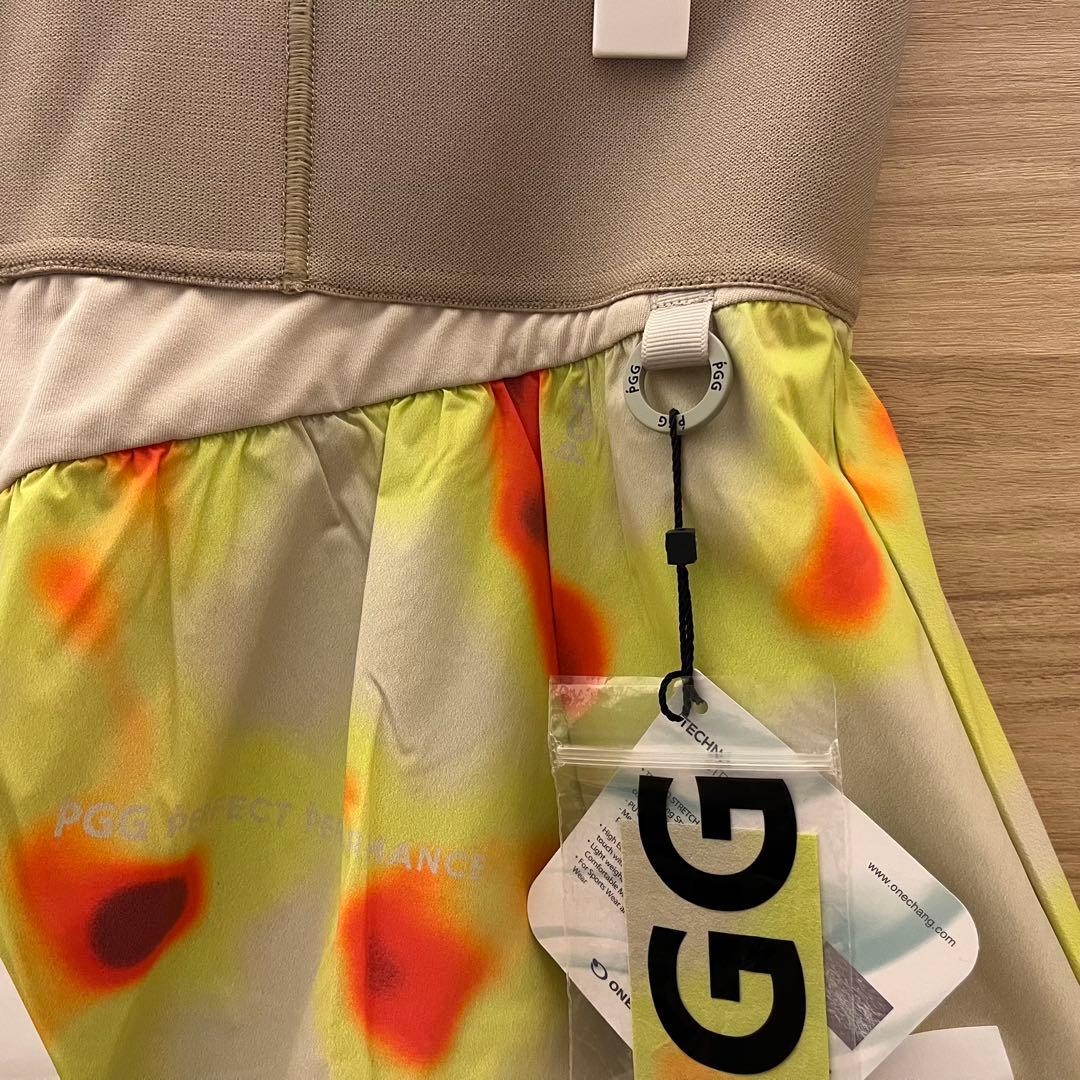 新品★82,500円 PGG パーリーゲイツ 春夏ゴルフセットアップ 黄緑1