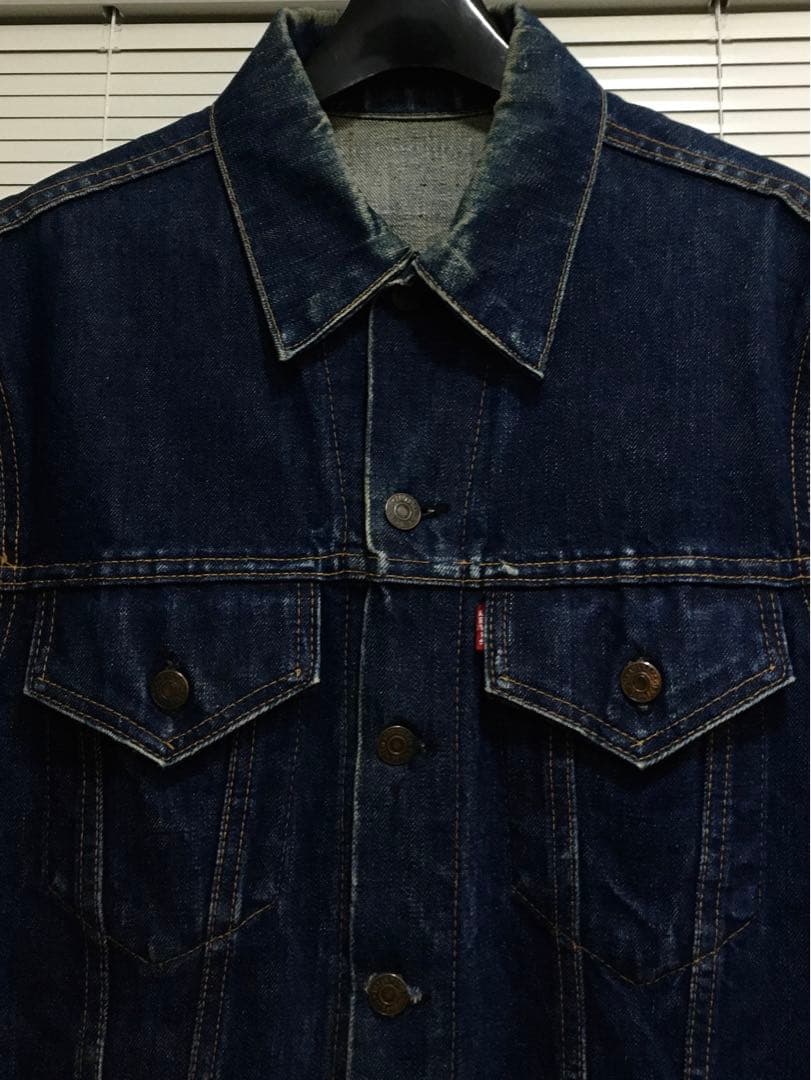 【2.3WASH】真紺 ビッグE 42-40 70505 60年代 リーバイス