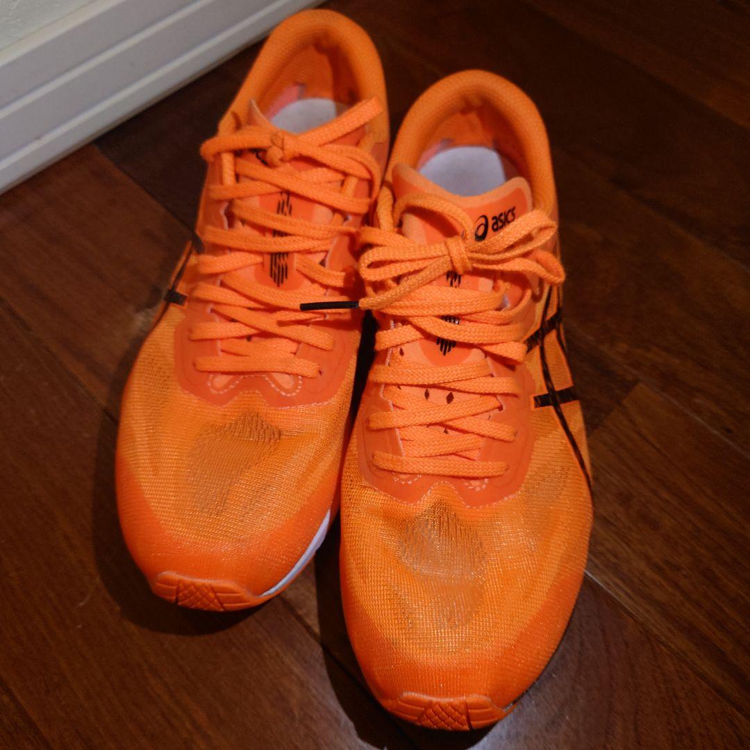 ASICS オレンジ スパイクシューズ 26.0cm