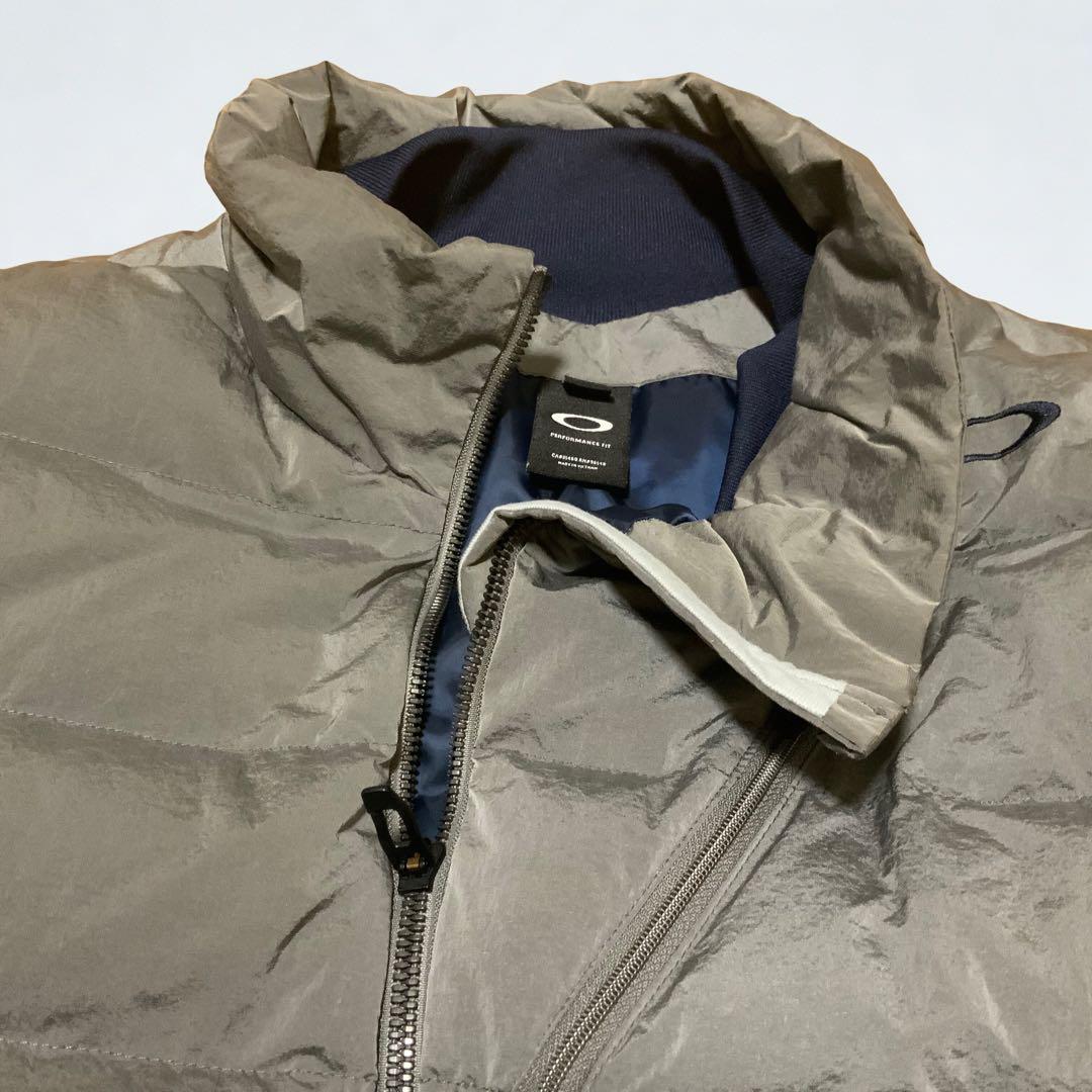 (セール)Oakley オークレー ダウンベスト 2XL グレー メンズ 美品