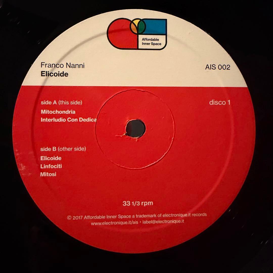 【2LP】Franco Nanni - Elicoide レコード