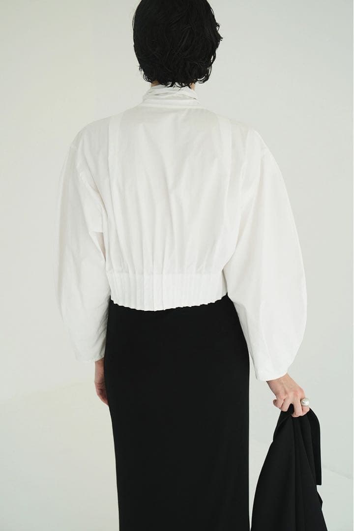 クラネ　CLANE RIBBON ZIP SHIRTS