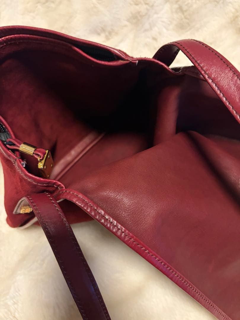 LOEWE スウェード ショルダーバッグ