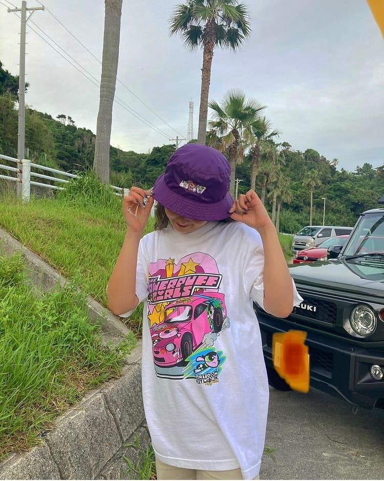 レア　パワーパフガールズ　バケットハット ブルースウェーバー90s アメキャラ