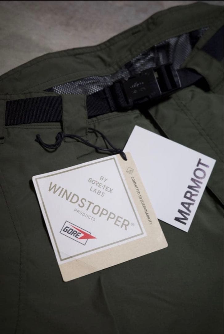 MARMOT CAPITAL WINDSTOPPER ソフトシェルパンツ L