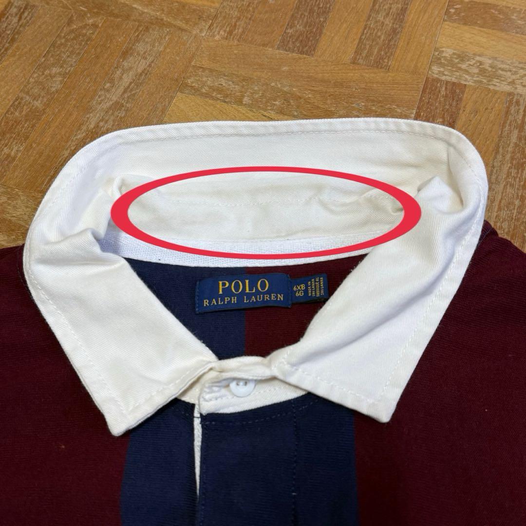 POLO RalphLauren 太ストライプ ラガーシャツ 大きいサイズS41