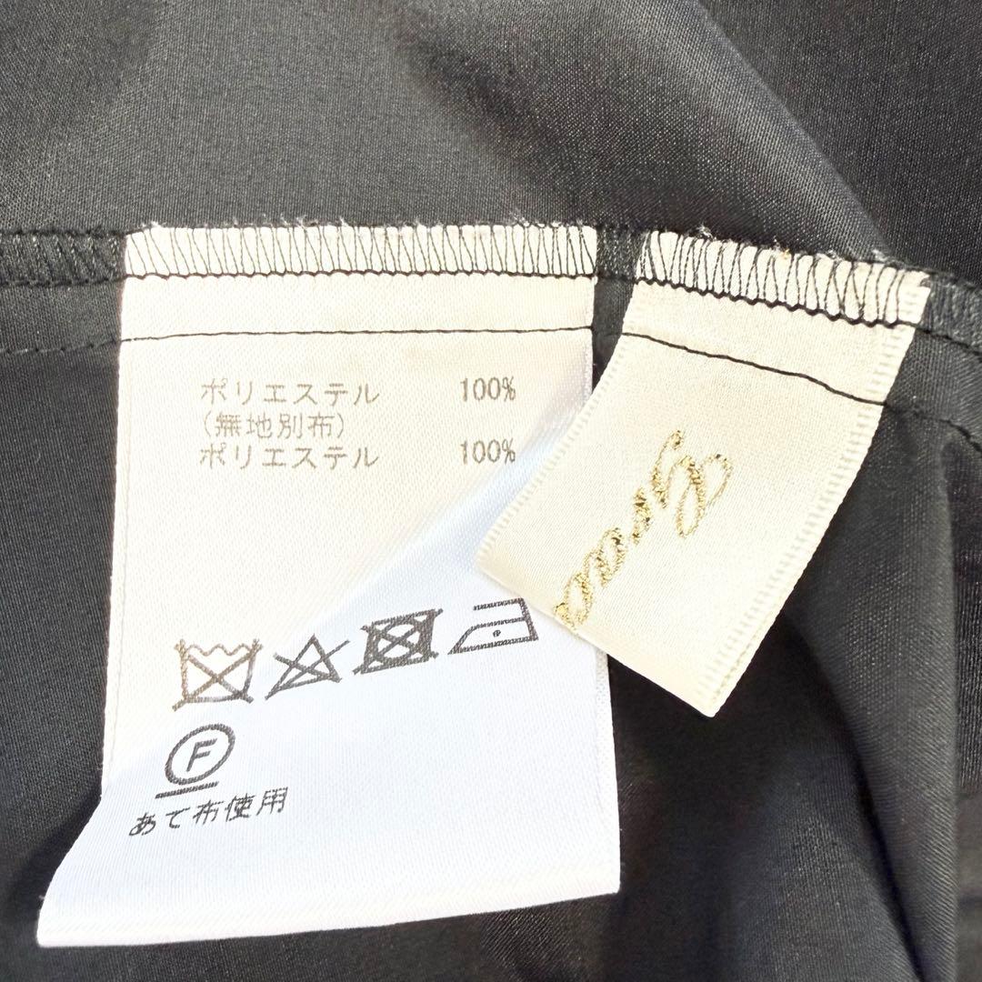 【美品✨】グレースクラス　箔ドットシャツドレス　2023年　36 フリル　ベルト