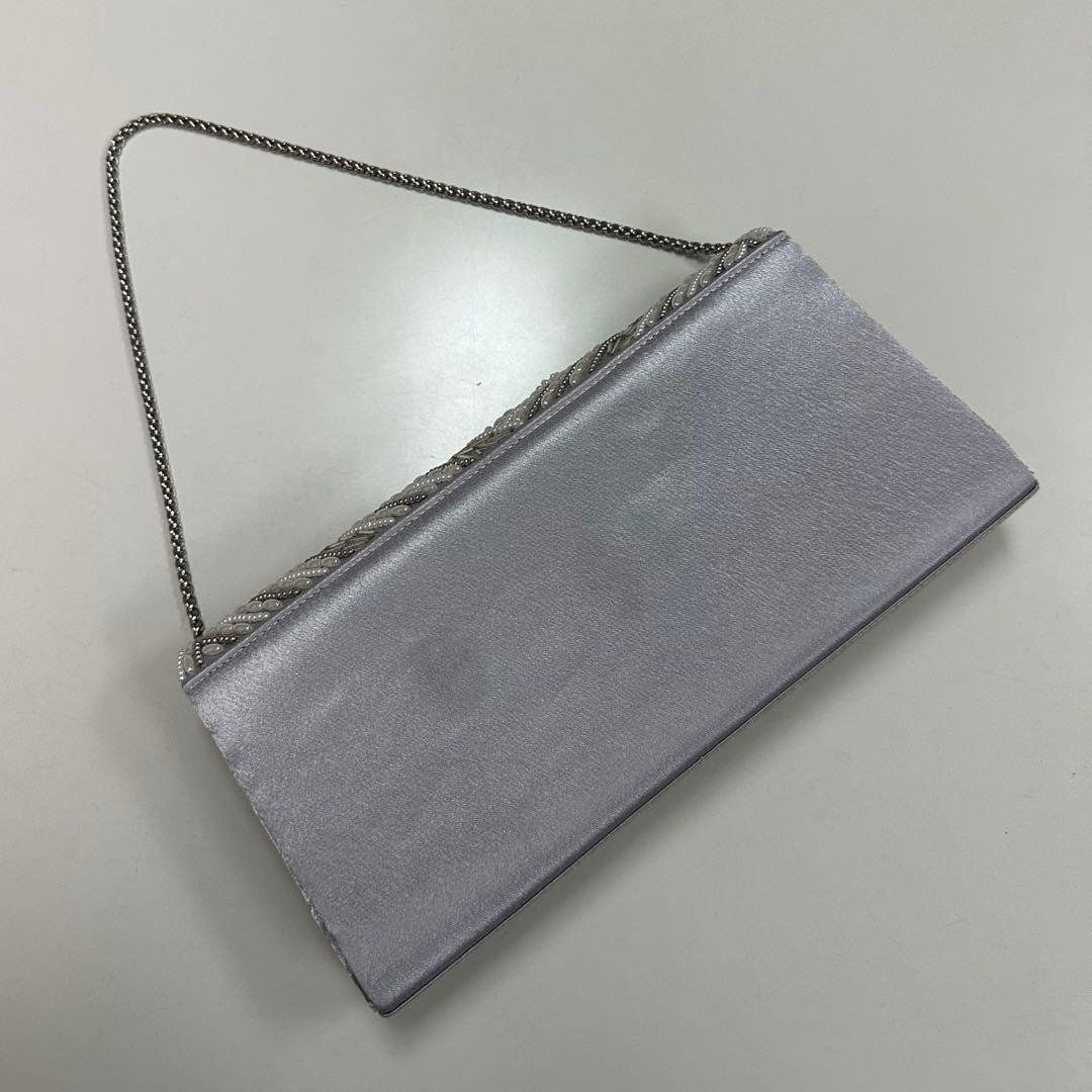 NOCTILUCA シルバー ビーズ刺繍 クラッチバッグ　パーティバッグ