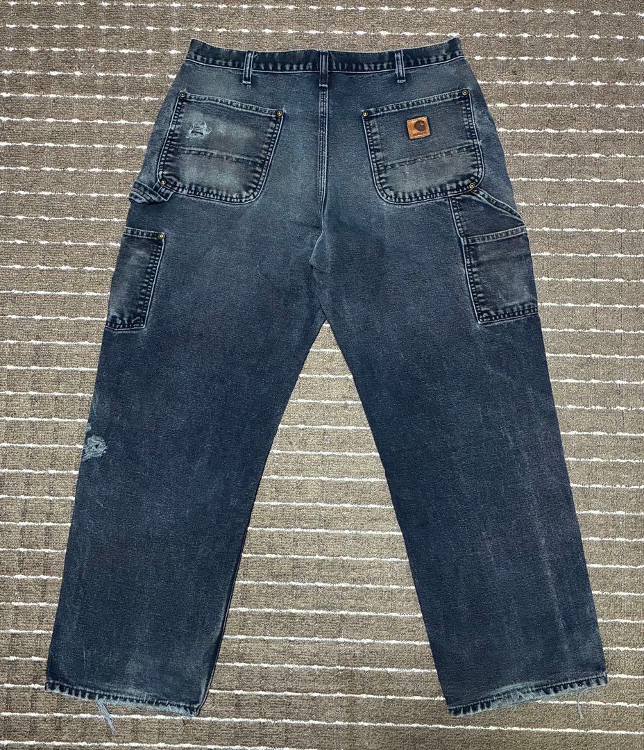アートピース carhartt ダブルニーペインターパンツ ブラック 34×30