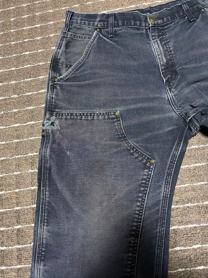 アートピース carhartt ダブルニーペインターパンツ ブラック 34×30