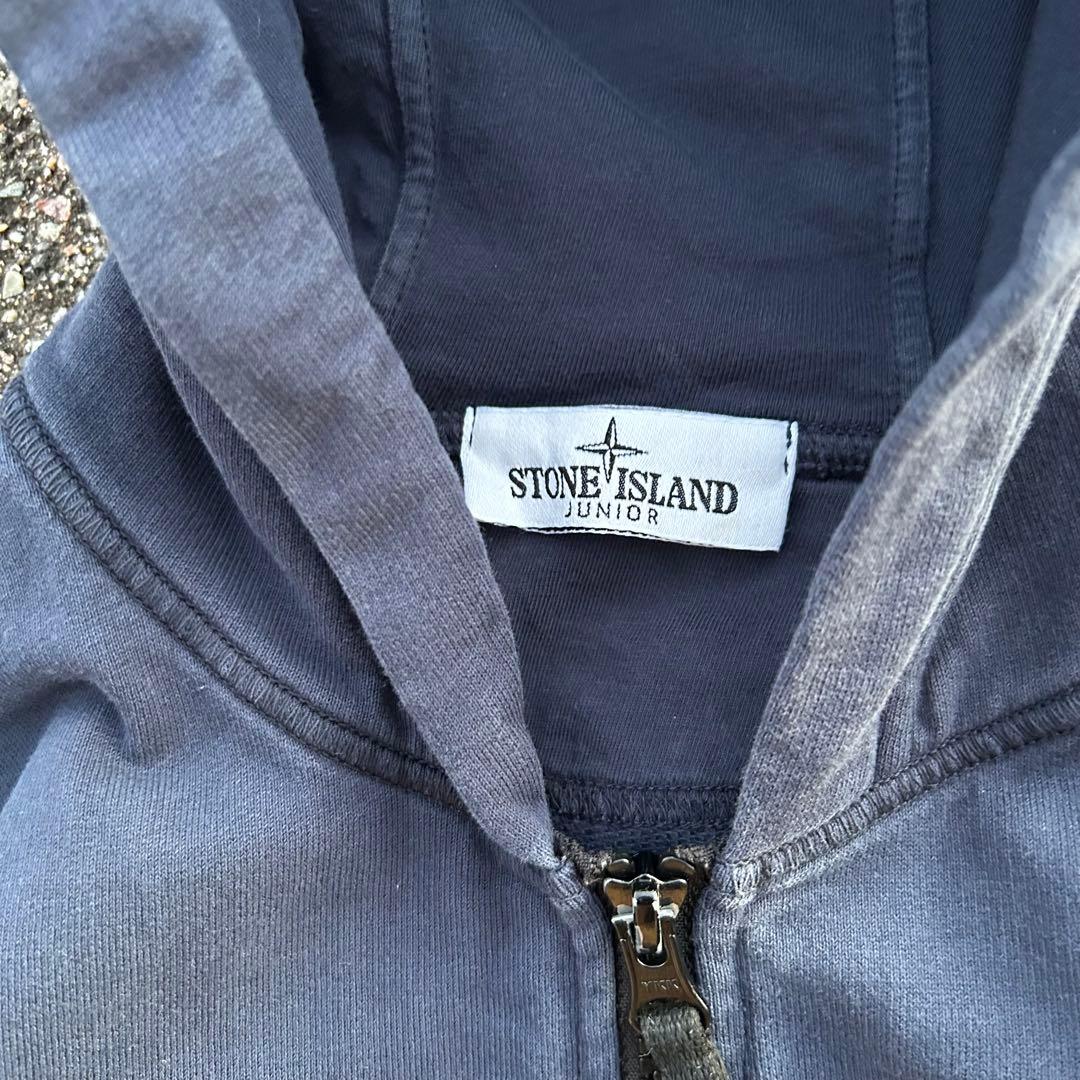 stone  zip hoodie ストーンアイランド ネイビー