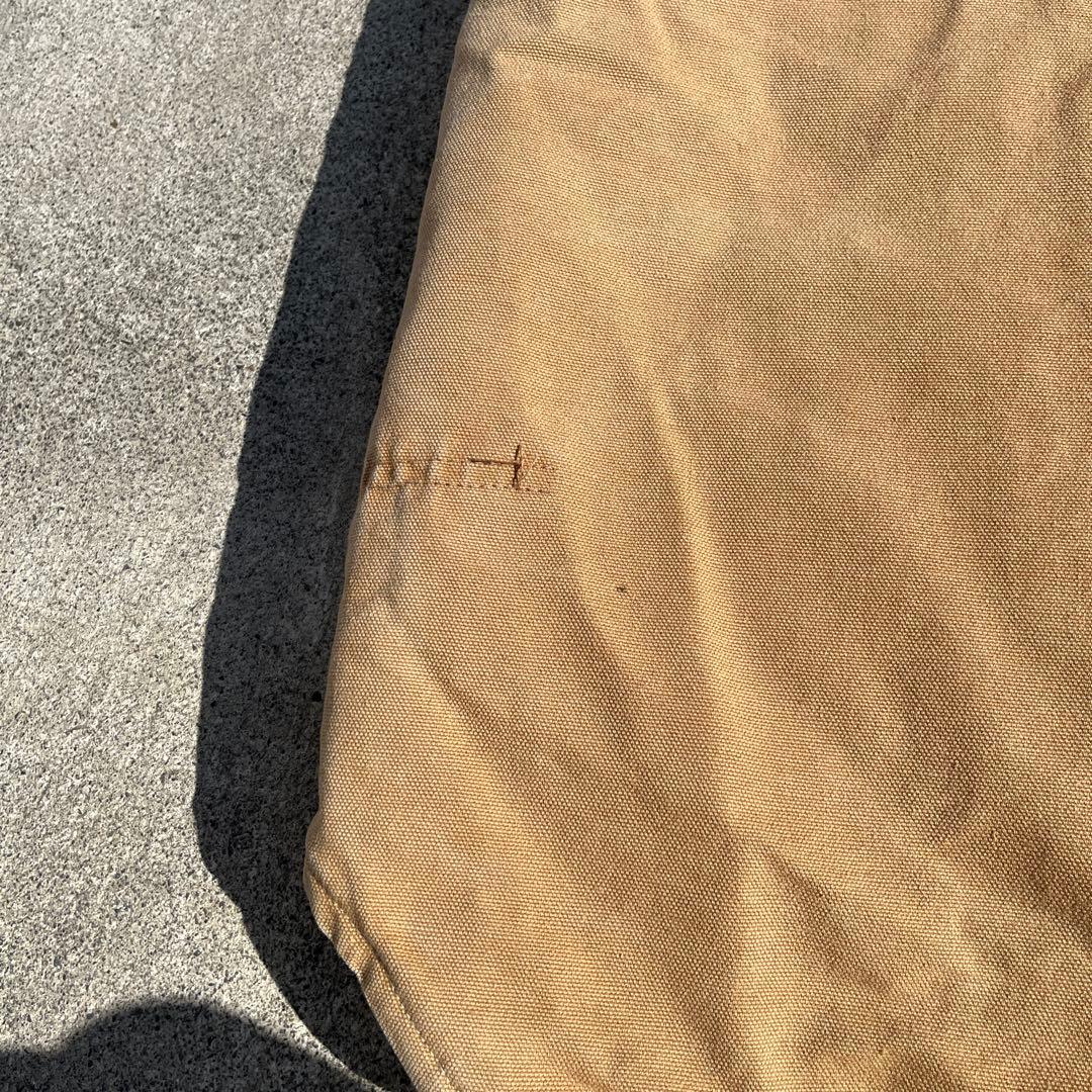 Carhartt ブラウンダウンベストUSA製　極上フェードXXL