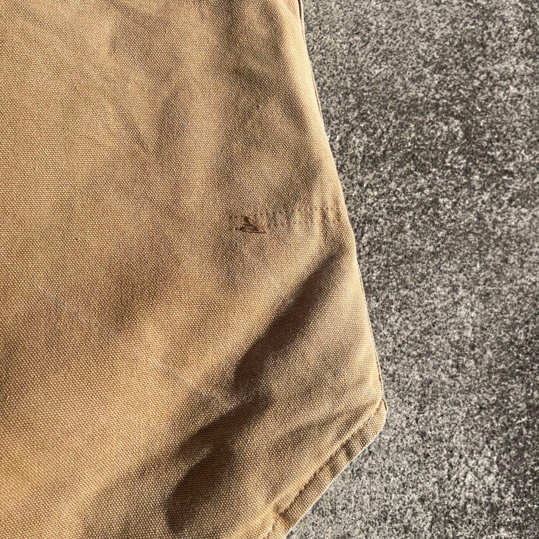 Carhartt ブラウンダウンベストUSA製　極上フェードXXL