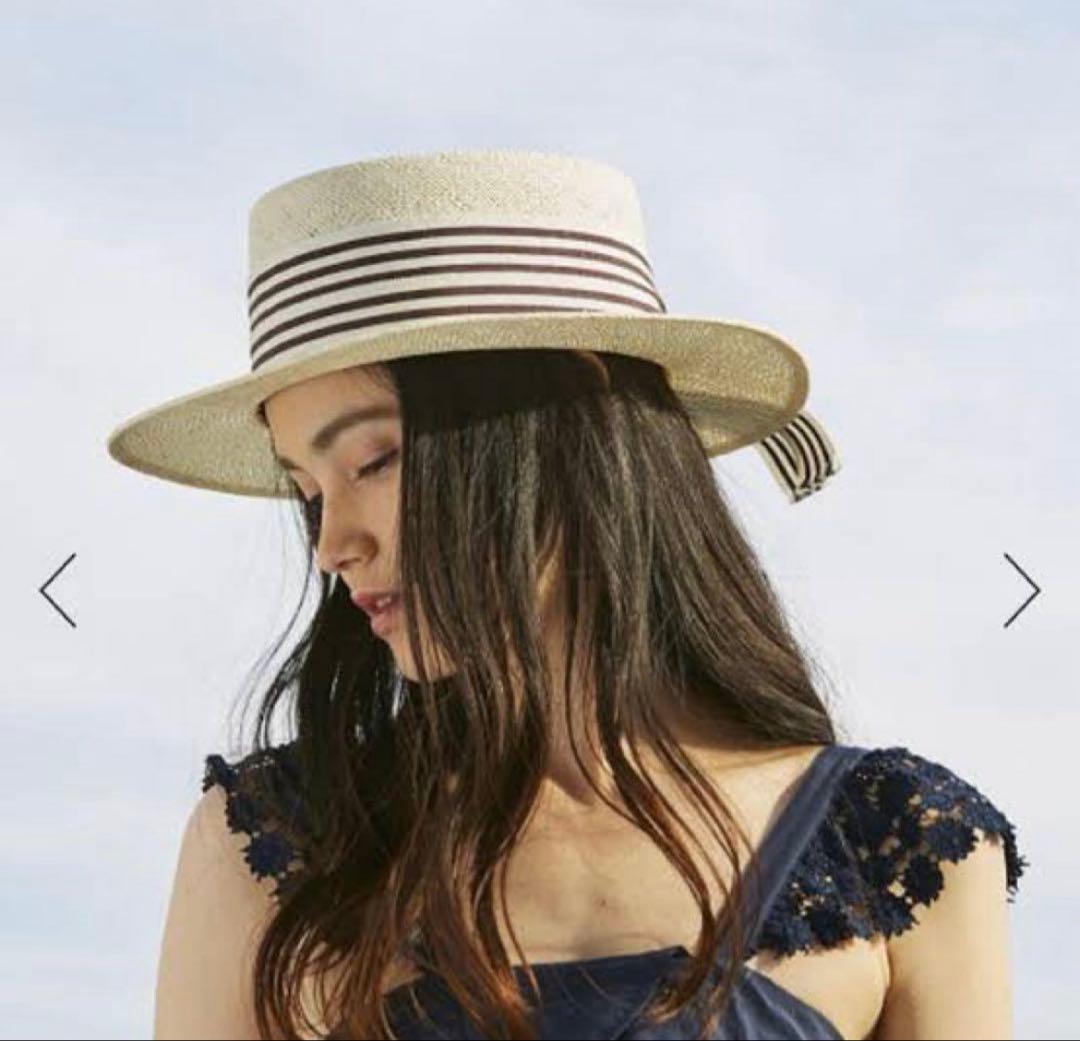 Chapeau d'O 麦わら帽子 ストライプと黒