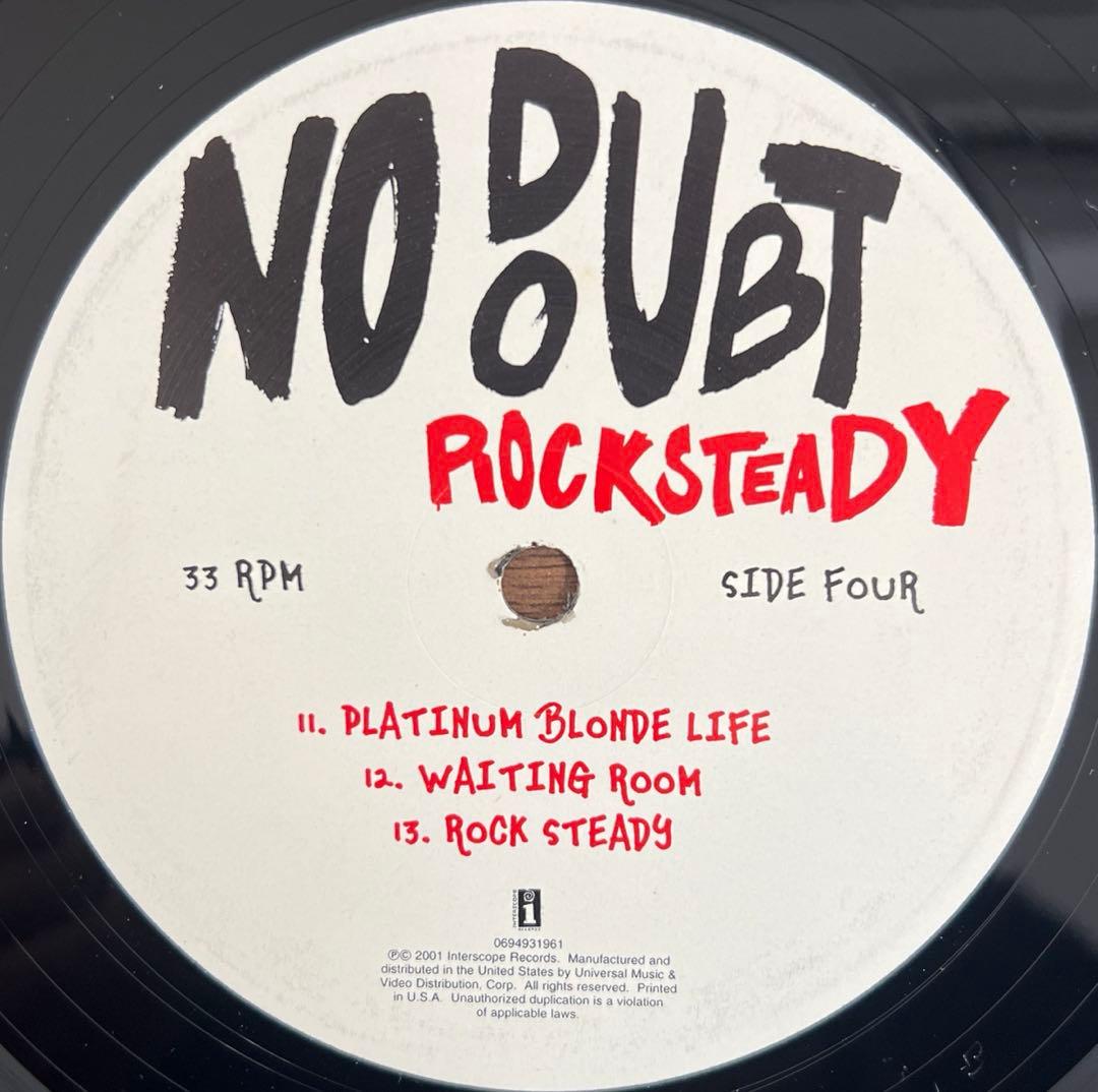 【2LP/US盤】NO DOUBT / ROCK STEADY