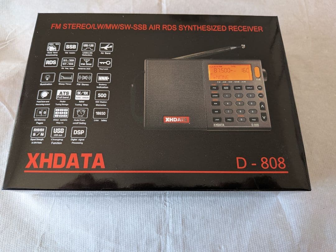 XHDATA D-808 AM FM SSB エアーバンド ラジオ type-C