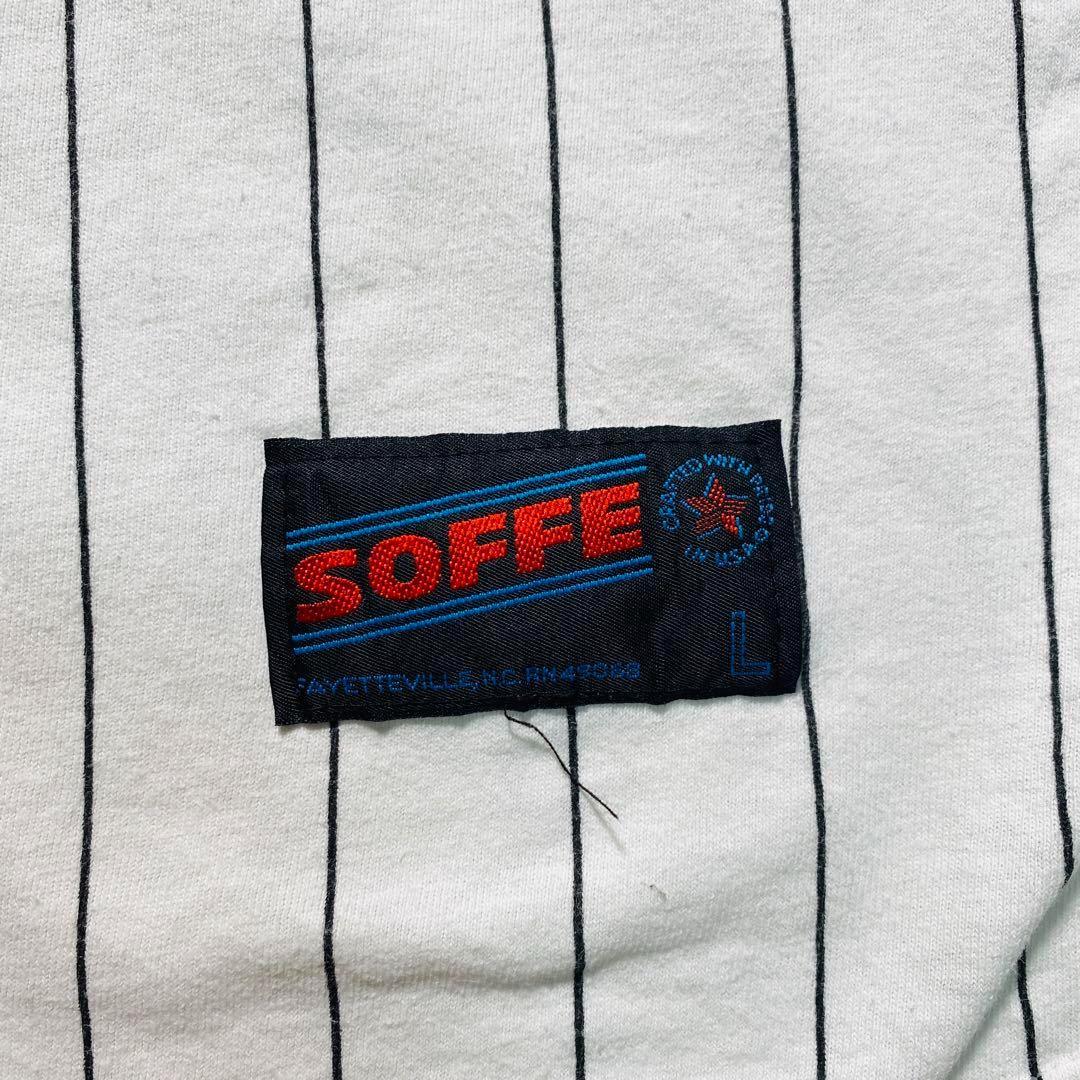 90s USMC ストライプベースボールシャツ Lサイズ USA製 ミリタリー