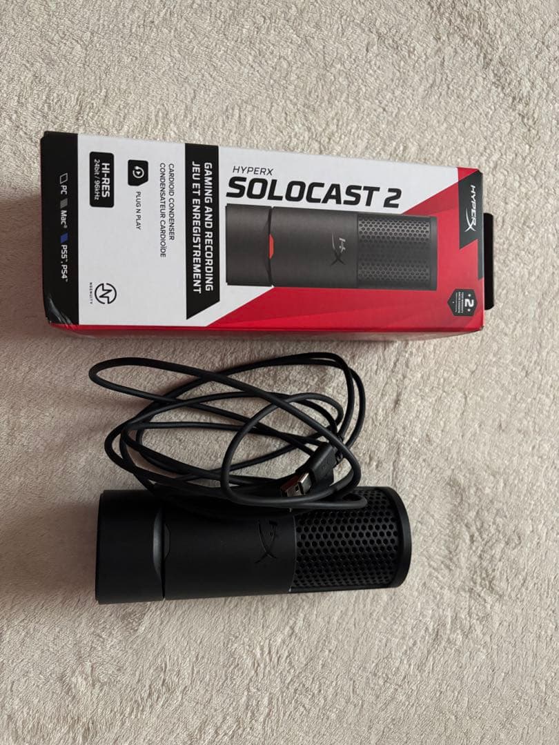 HyperX SoloCast 2 コンデンサーマイク USB