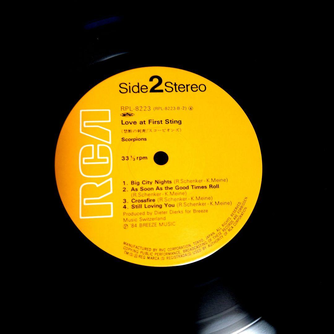 半透明盤☆SCORPIONS☆LOVE AT FIRST STING/禁断の刺青