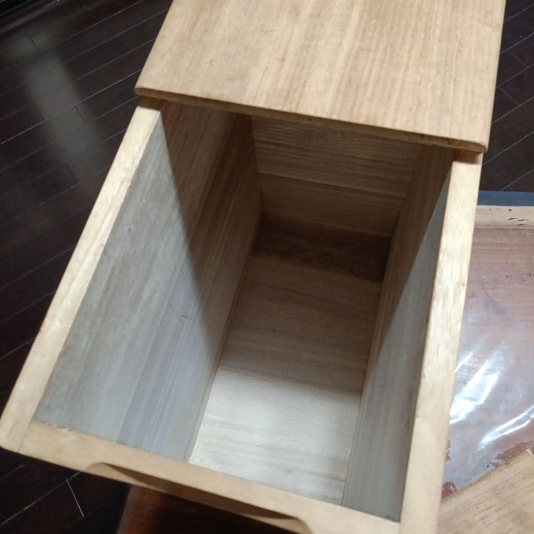 木製米びつ 蓋付き