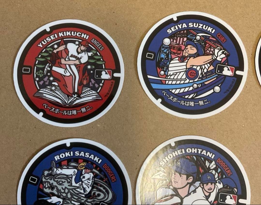 ⭐️非売品・全12種コンプリート⭐️MLB マンホールステッカー 完全セット配布終了