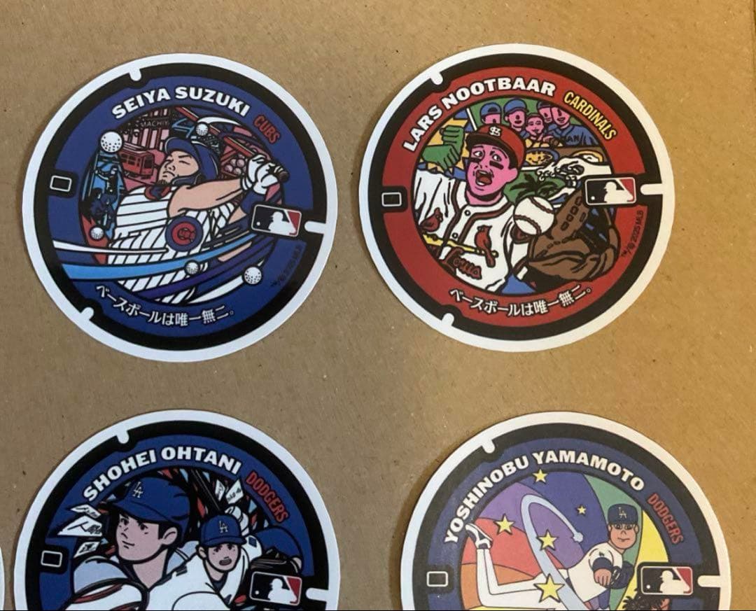 ⭐️非売品・全12種コンプリート⭐️MLB マンホールステッカー 完全セット配布終了