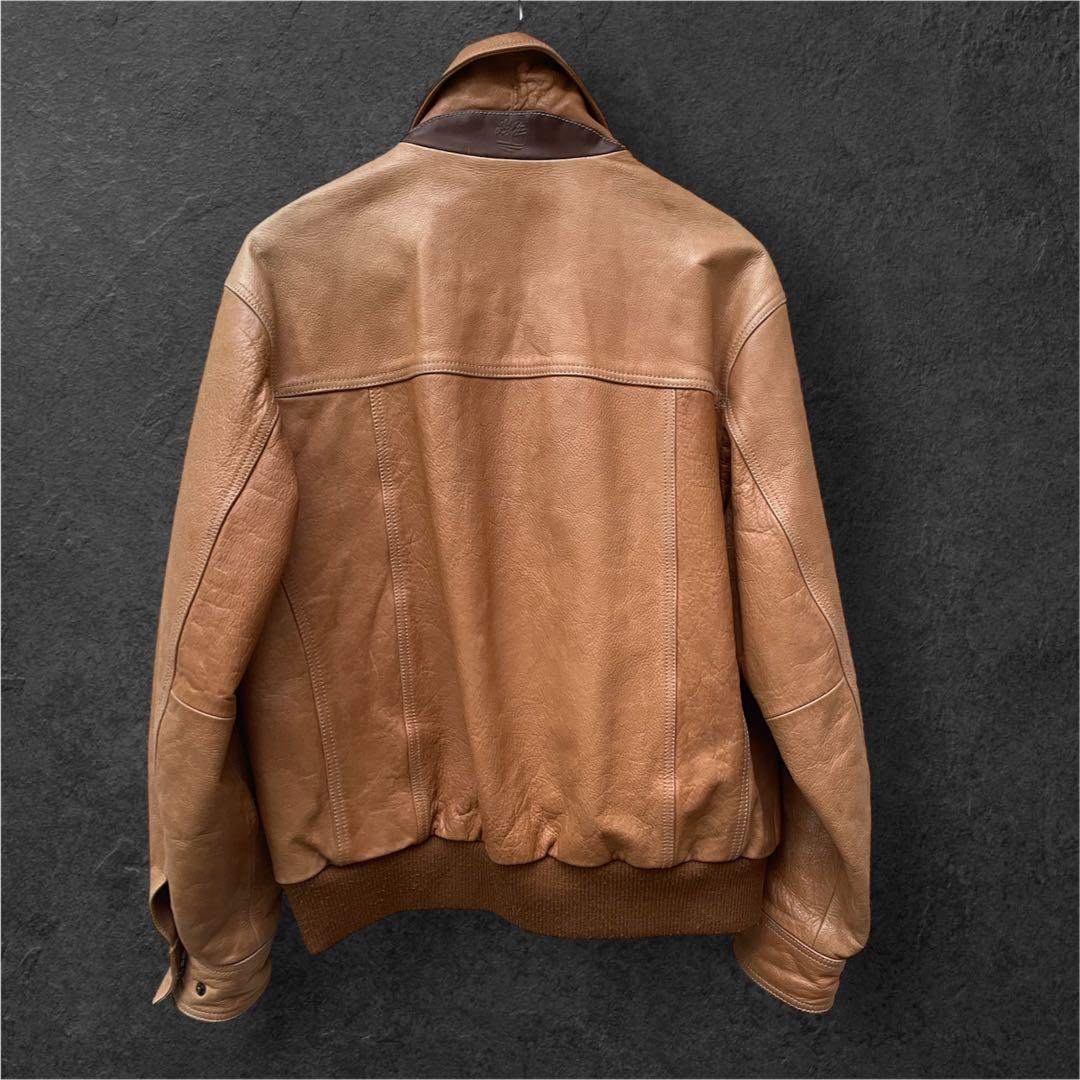 sale‼️vintage 90sティンバーランドA-2 レザーS 日本サイズＬ
