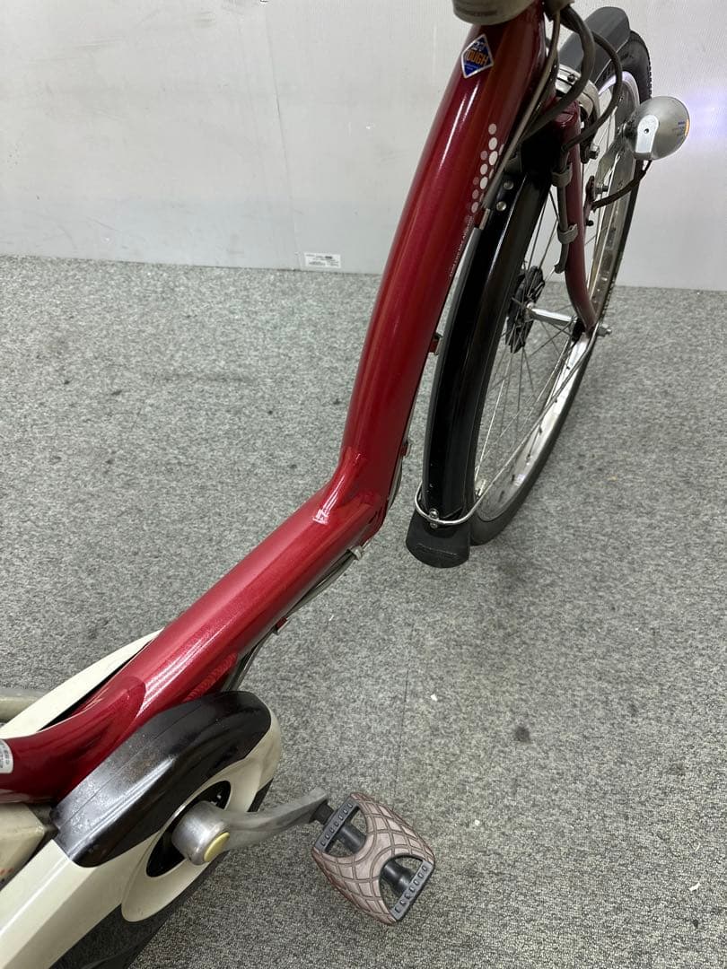 ブリヂストンアンジェリーノ チャイルドシート付き電動自転車　大型フロントカゴ