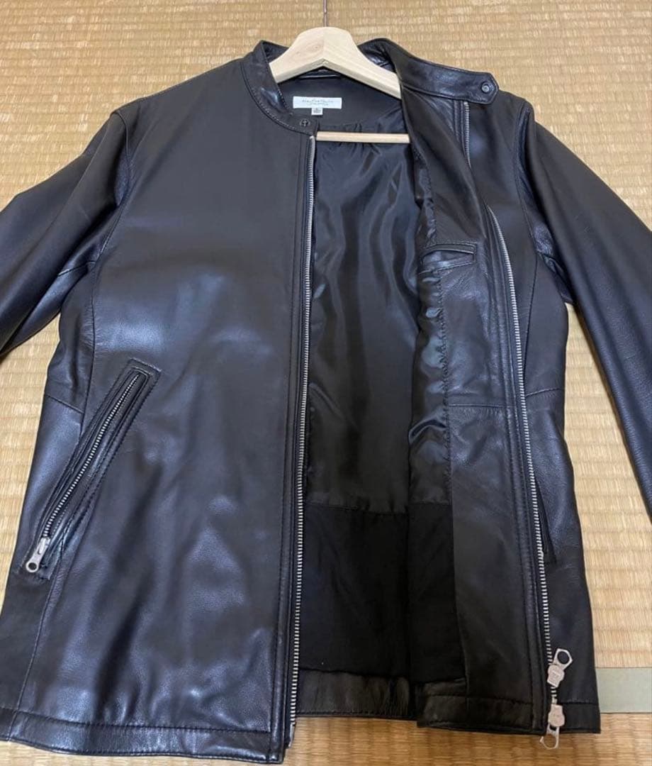 【美品】UNITED ARROWS BY レザー シングル ライダース L