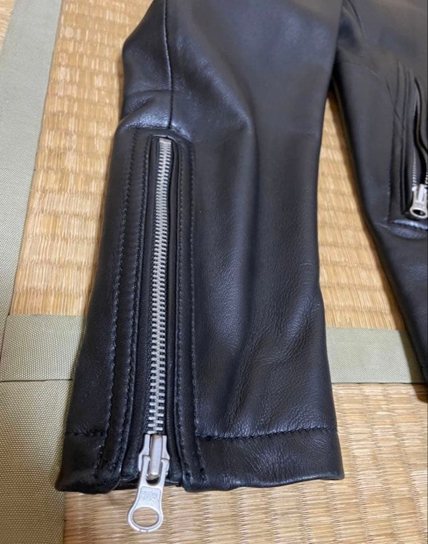 【美品】UNITED ARROWS BY レザー シングル ライダース L