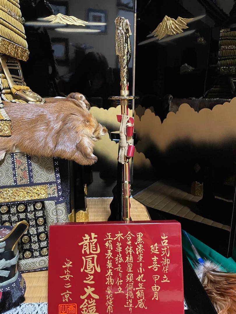 五月人形 武士の鎧 鎧兜　人形端午の節句　男の子初節句　鎧兜フルセット