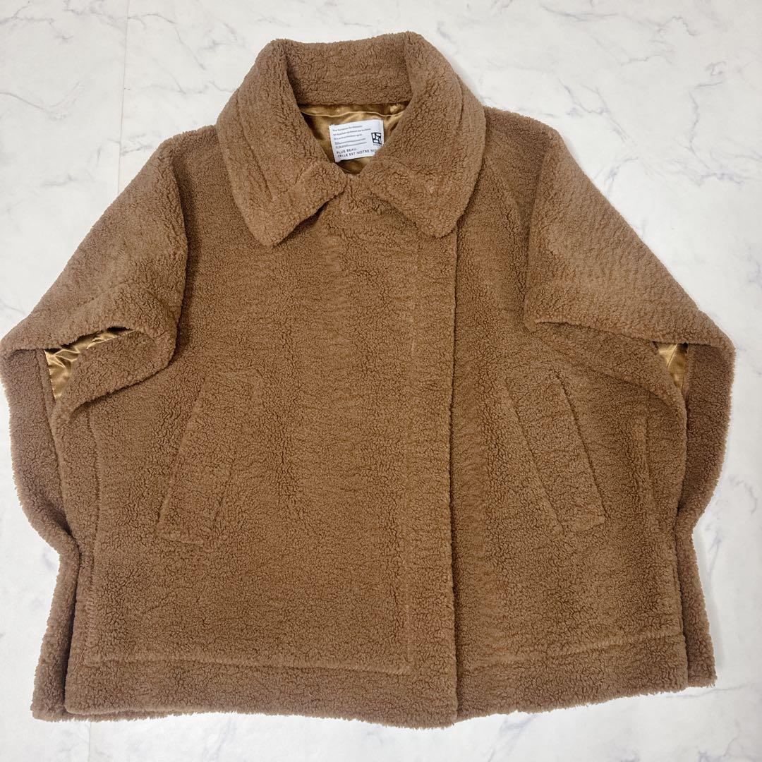 ✨美品✨PASSIONEパシオーネ ボアショートポンチョコート